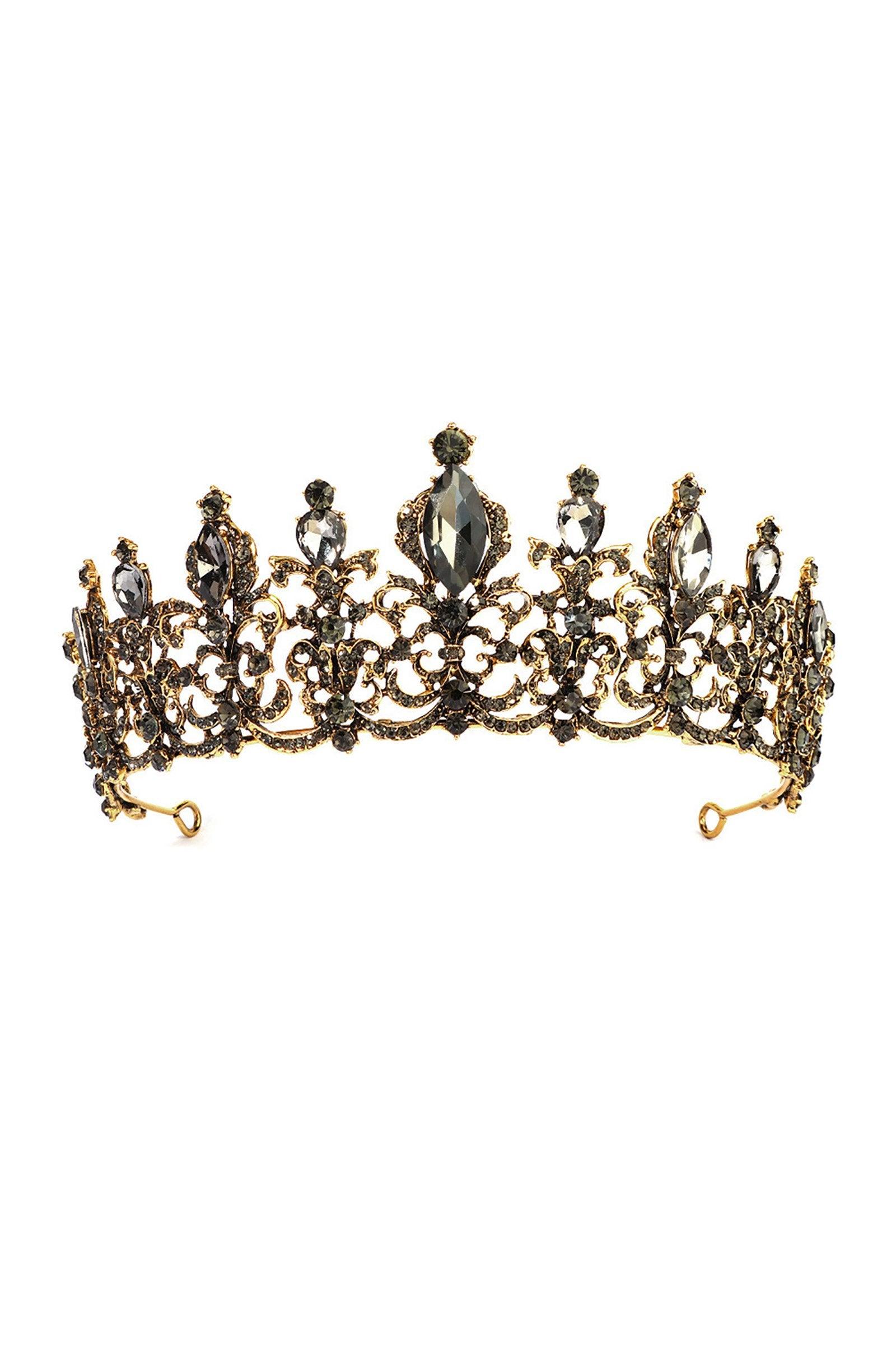 Alloy Tiaras with Rhinestone CH0390 - COCOMELODY
