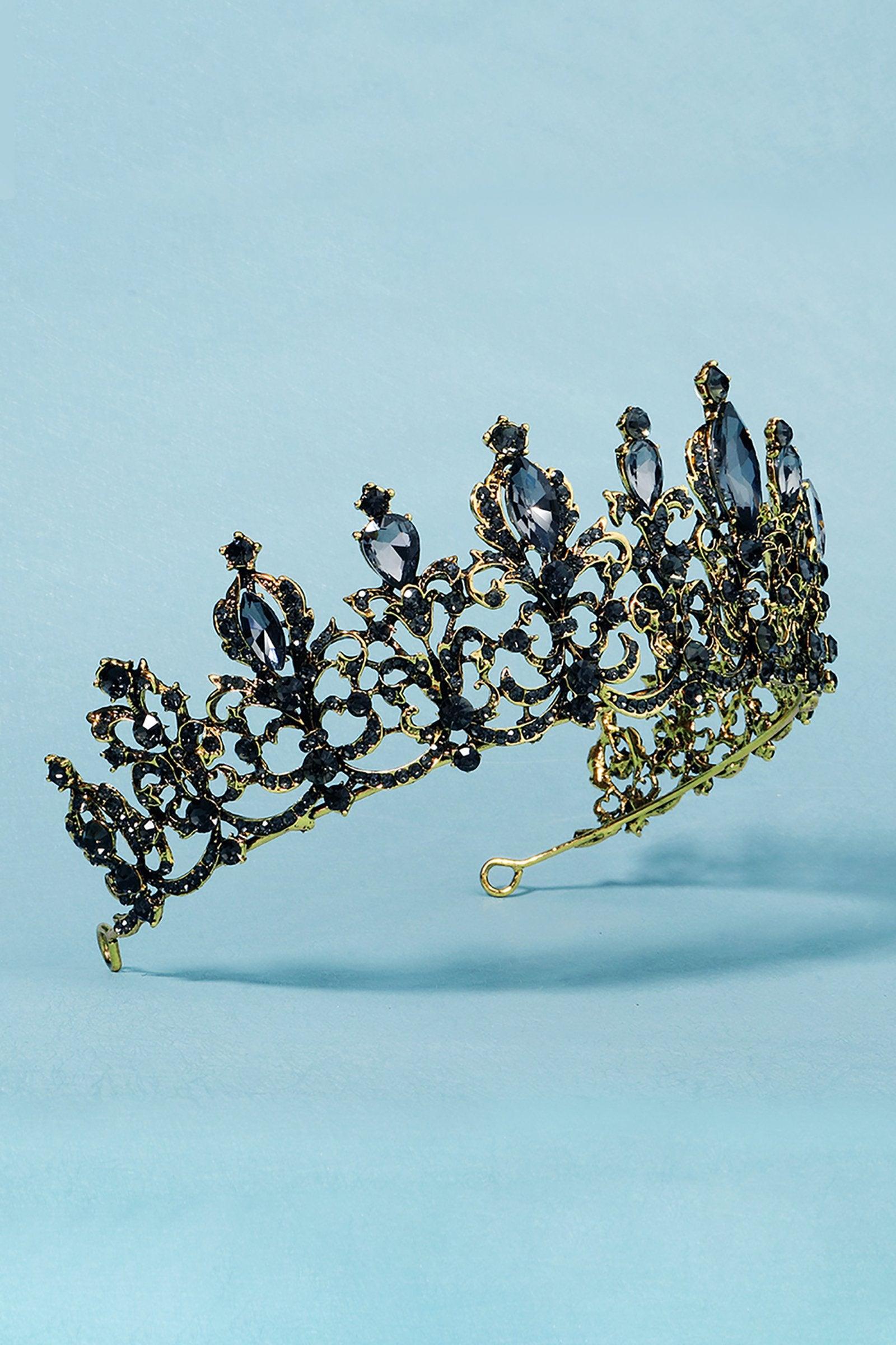 Alloy Tiaras with Rhinestone CH0390 - COCOMELODY