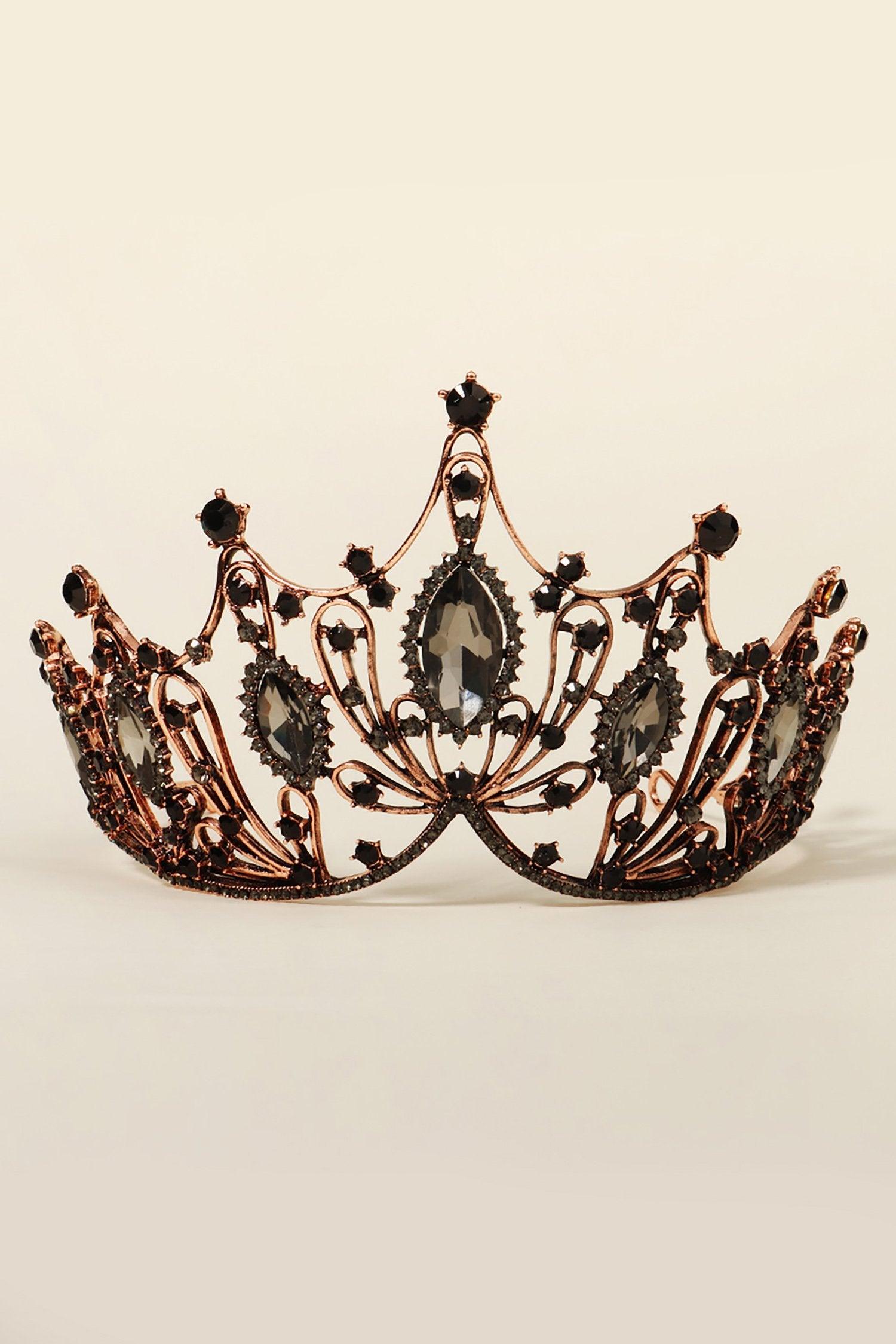 Alloy Tiaras with Rhinestone CH0397 - COCOMELODY