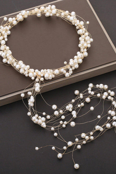 Imitation Pearl Headbands with CH0405 - COCOMELODY