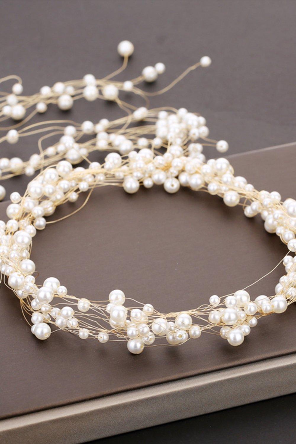 Imitation Pearl Headbands with CH0405