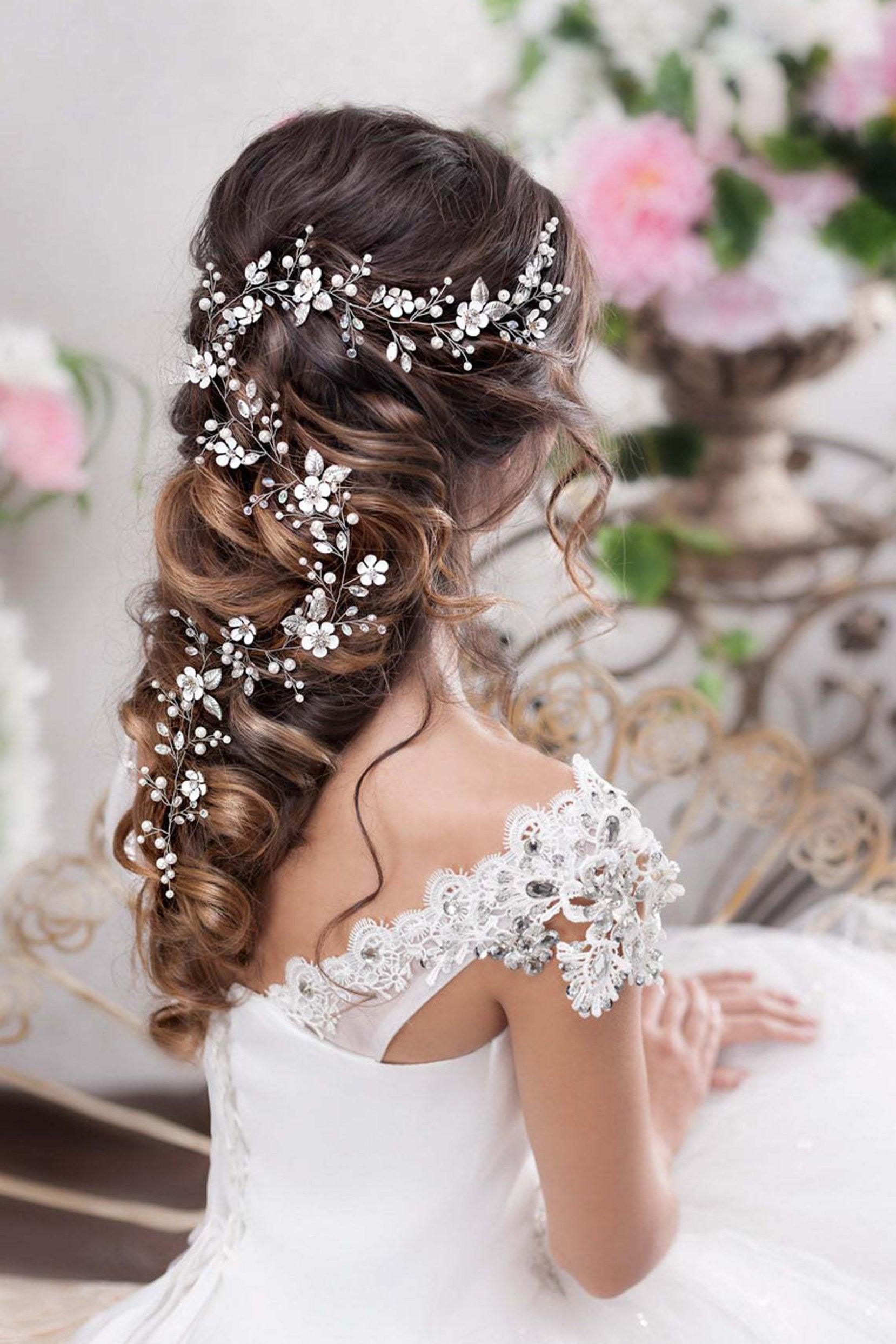 Alloy Headbands with Pearls CH0407 - COCOMELODY