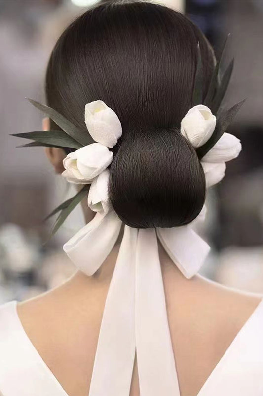 Velvet Headbands with Flower CH0408
