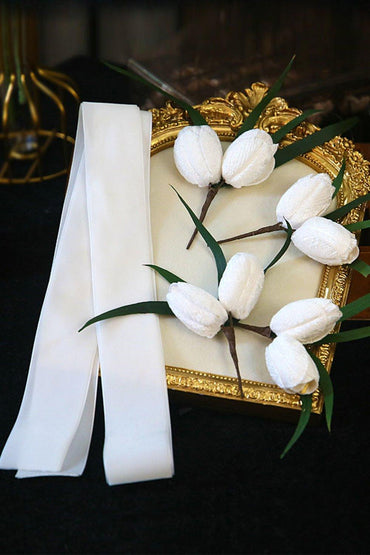 Velvet Headbands with Flower CH0408 - COCOMELODY