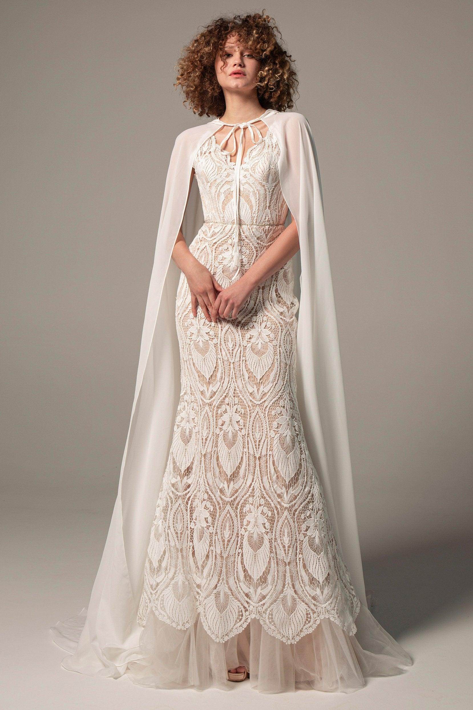 Queenly Chiffon Wedding Wrap CJ0070 - COCOMELODY