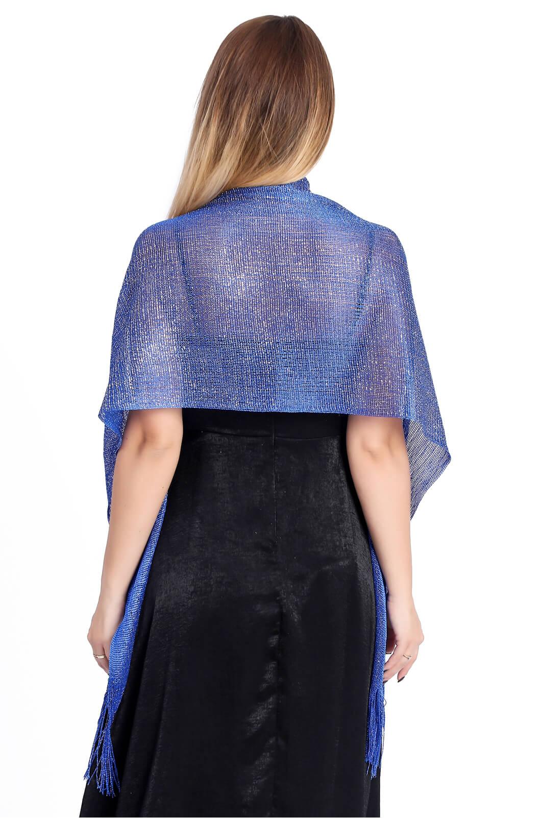 Polyester Shawl with Tassels CJ0102 - COCOMELODY
