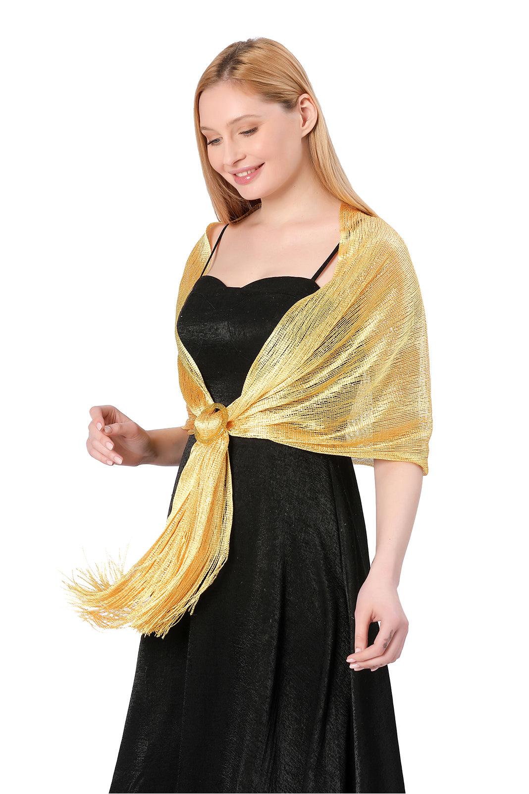 Polyester Shawl with Tassels Clasp CJ0103 - COCOMELODY