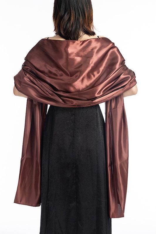 Elastic Satin Shawl with CJ0106