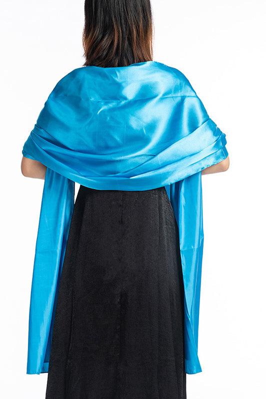 Elastic Satin Shawl with CJ0106