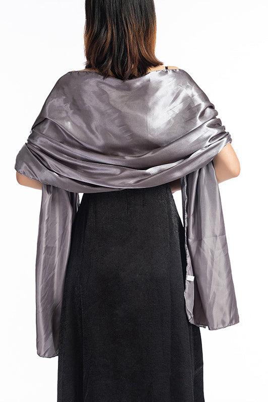 Elastic Satin Shawl with CJ0106