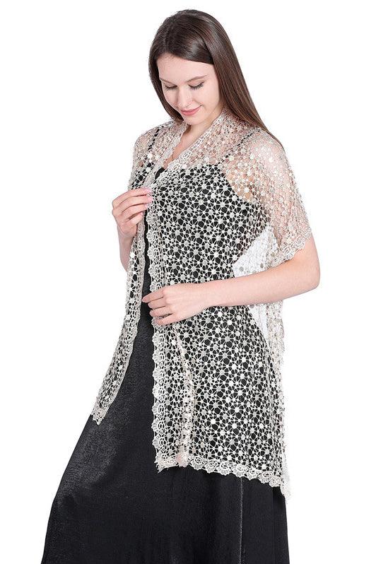 Lace Shawl with CJ0109 - COCOMELODY