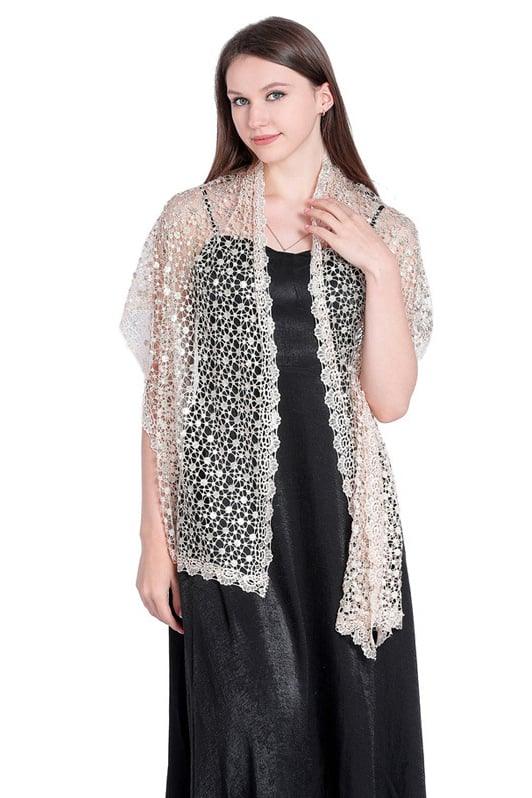 Lace Shawl with CJ0109 - COCOMELODY