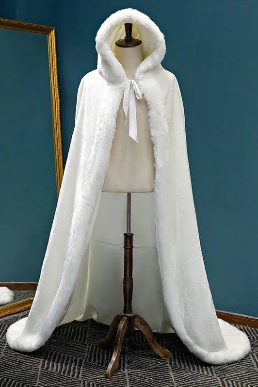 Faux Fur Shawl with CJ0135 - COCOMELODY