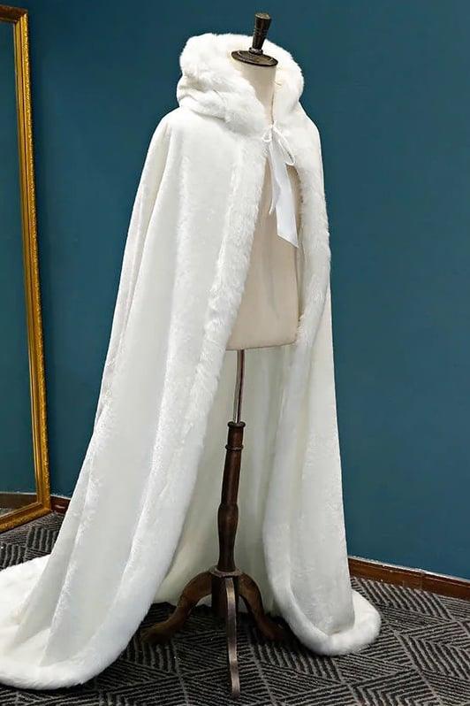 Faux Fur Shawl with CJ0135 - COCOMELODY