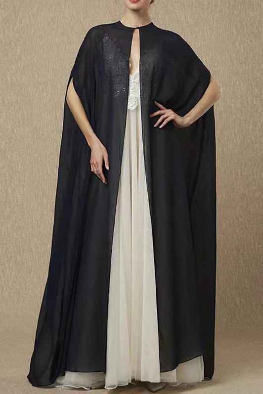 Chiffon Shawl with CJ0136 - COCOMELODY