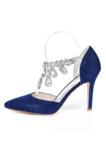 Stiletto Heel Sparkling Heels Dress Shoes CK0065