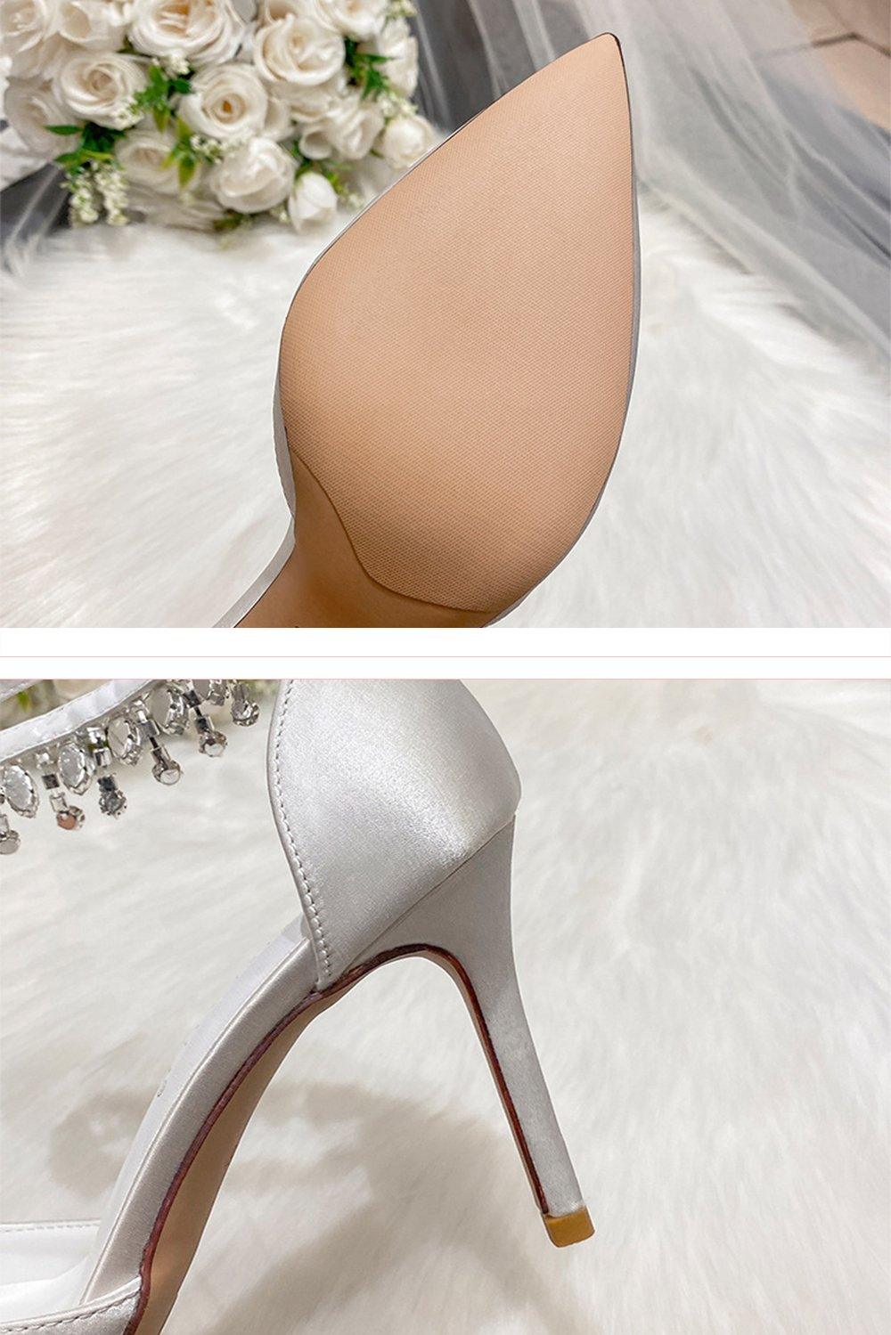 Stiletto Heel 9cm Satin Heels Bridal Shoes CK0119