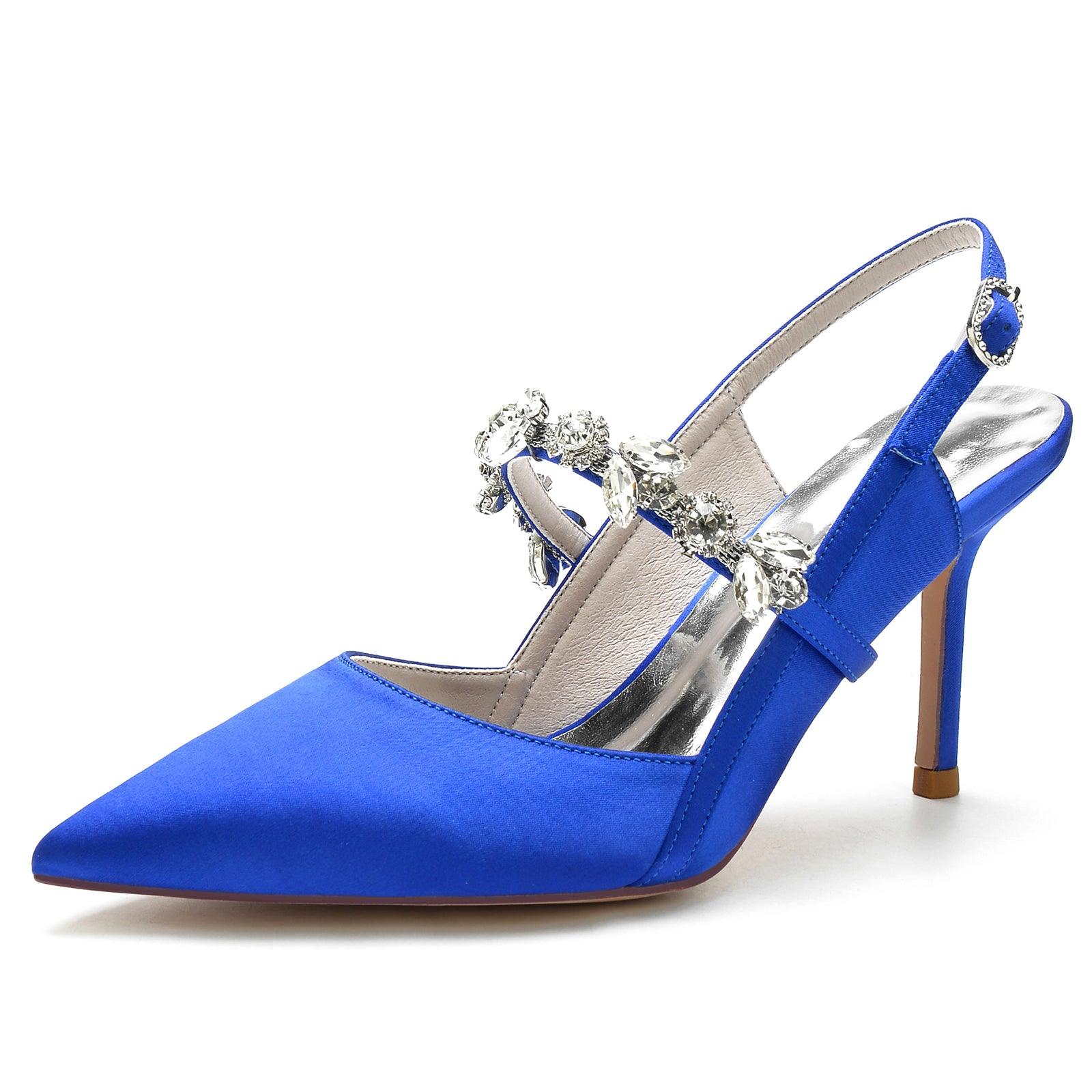 Stiletto Heel 8.5cm Silk-Like Shoes CK0137 - COCOMELODY