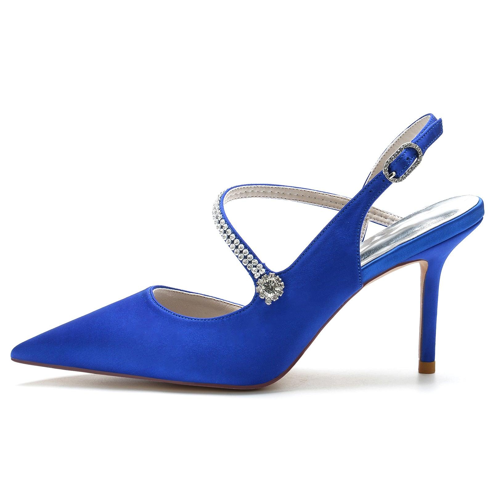 Stiletto Heel 8.5cm Silk-Like Shoes CK0138 - COCOMELODY