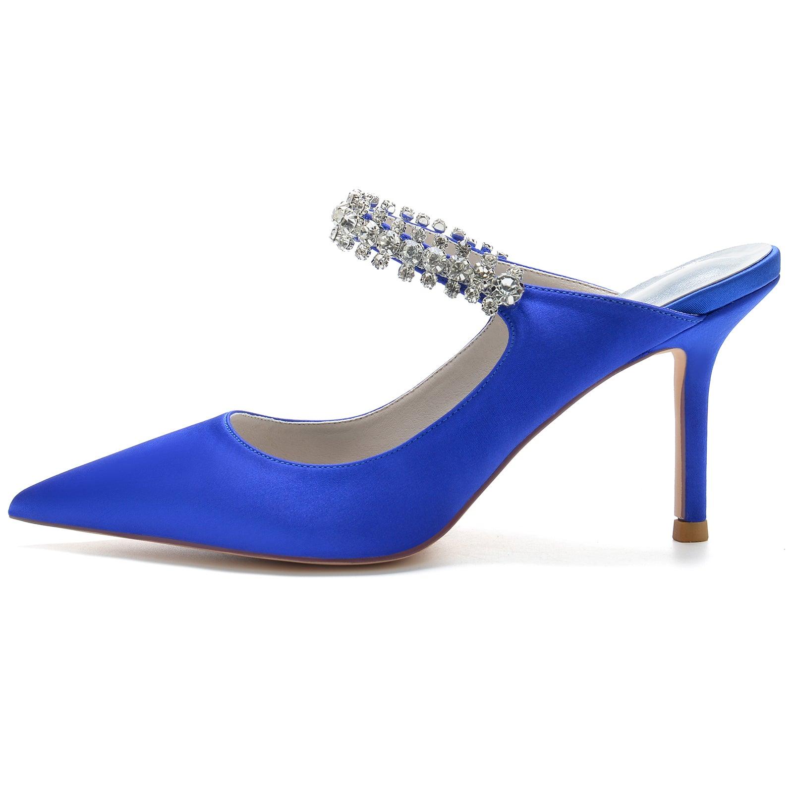 Stiletto Heel 8.5cm Silk-Like Lace Shoes CK0142 - COCOMELODY
