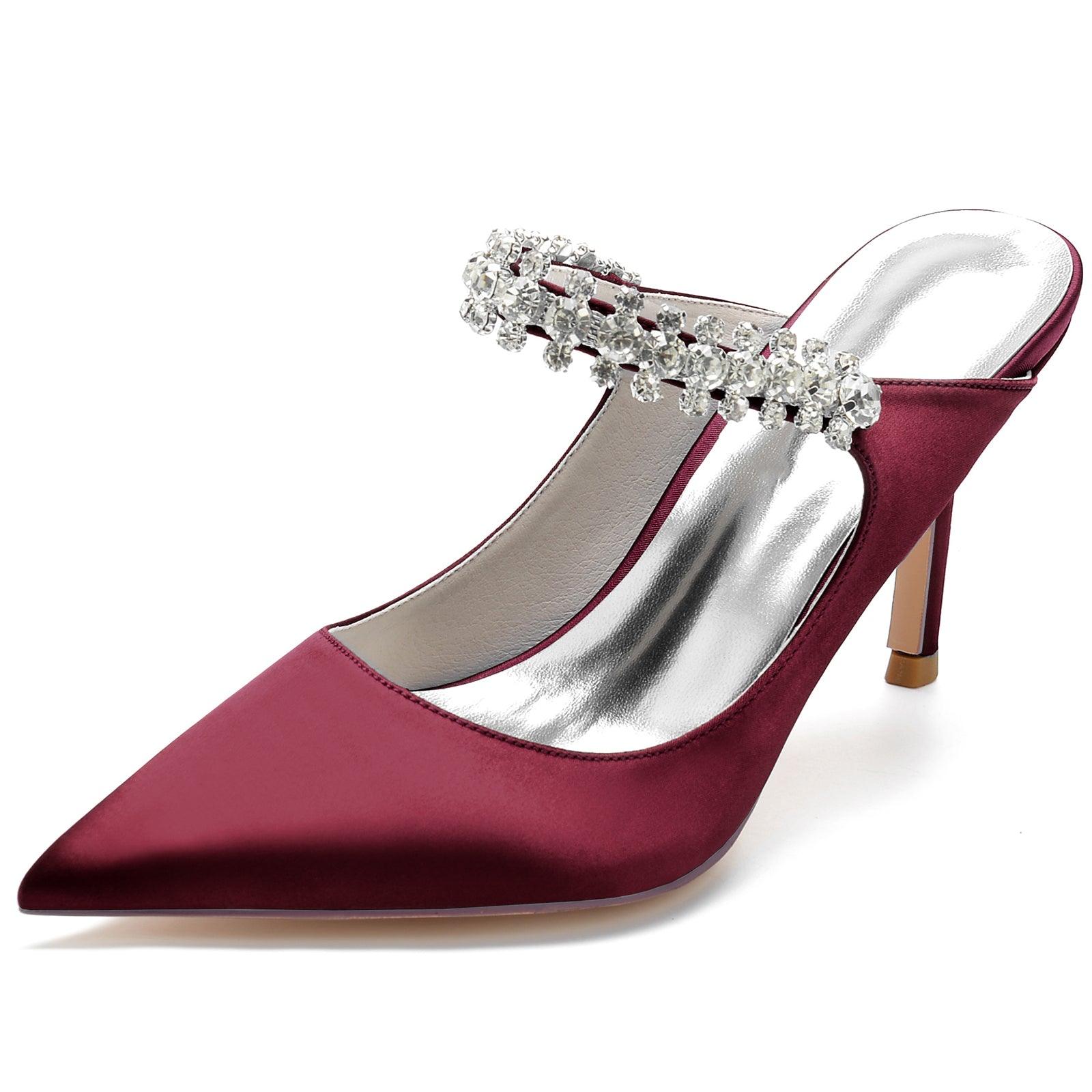 Stiletto Heel 8.5cm Silk-Like Lace Shoes CK0142 - COCOMELODY