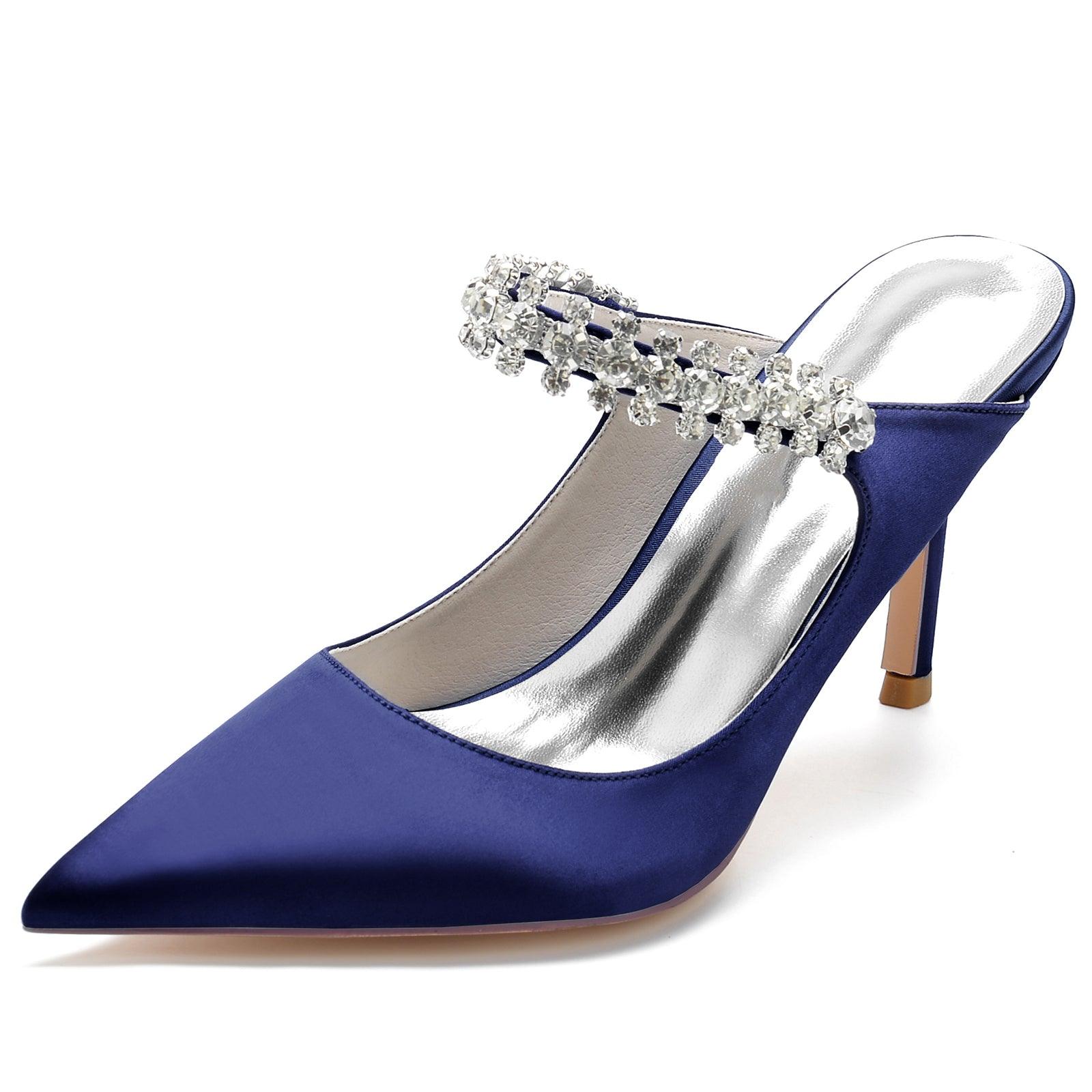 Stiletto Heel 8.5cm Silk-Like Lace Shoes CK0142 - COCOMELODY