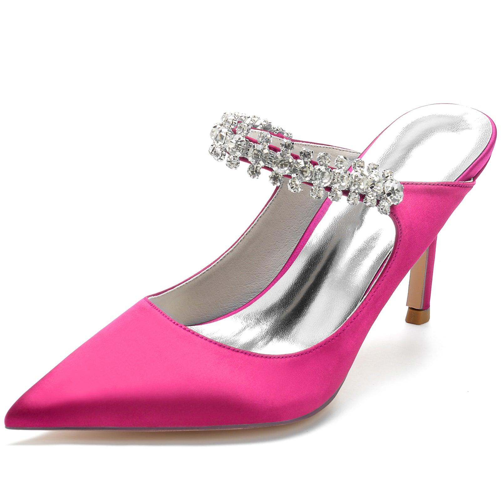 Stiletto Heel 8.5cm Silk-Like Lace Shoes CK0142 - COCOMELODY