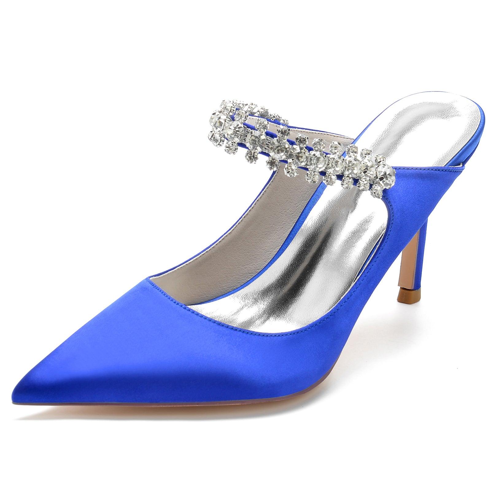 Stiletto Heel 8.5cm Silk-Like Lace Shoes CK0142 - COCOMELODY