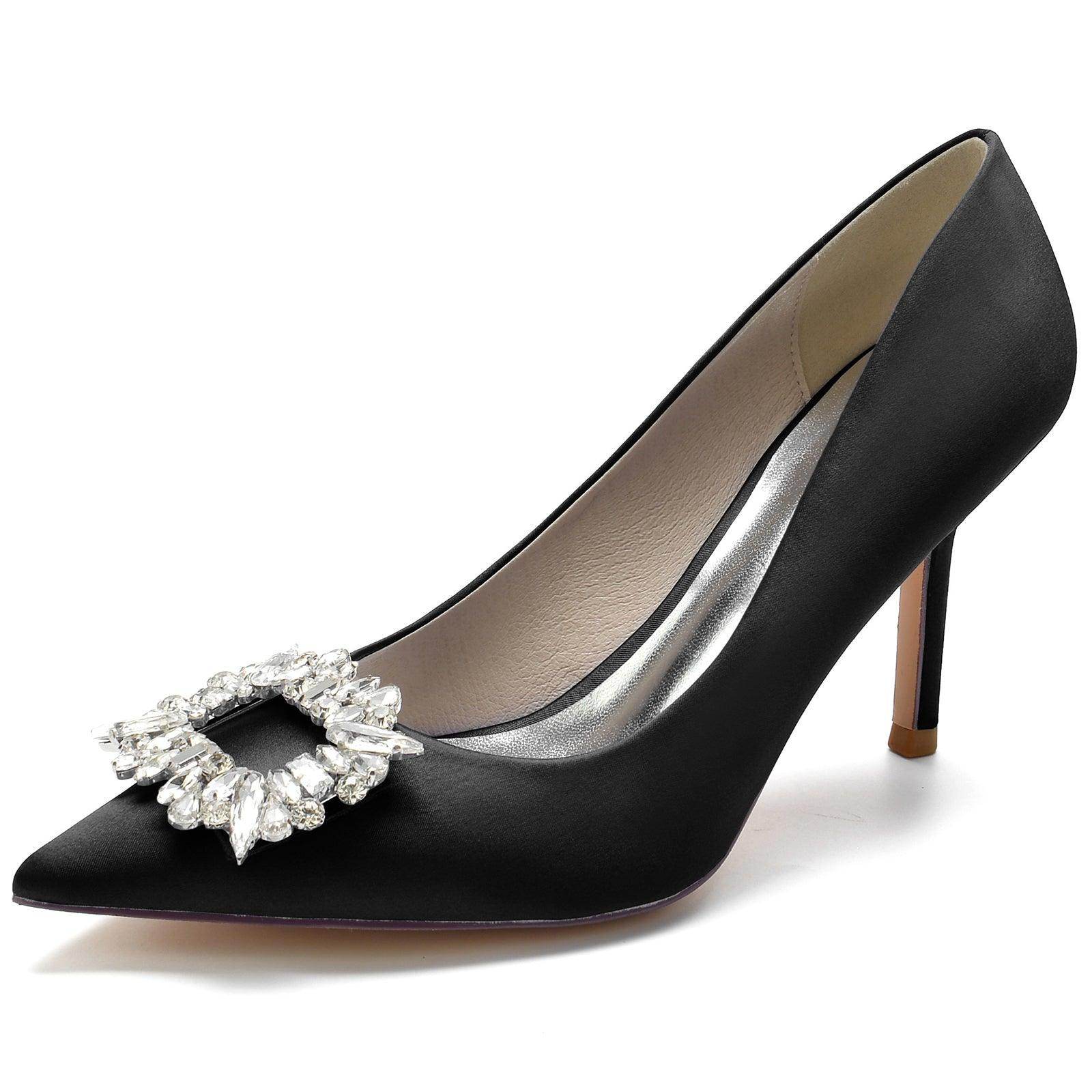 Stiletto Heel 8.5cm Silk-Like Shoes CK0147 - COCOMELODY