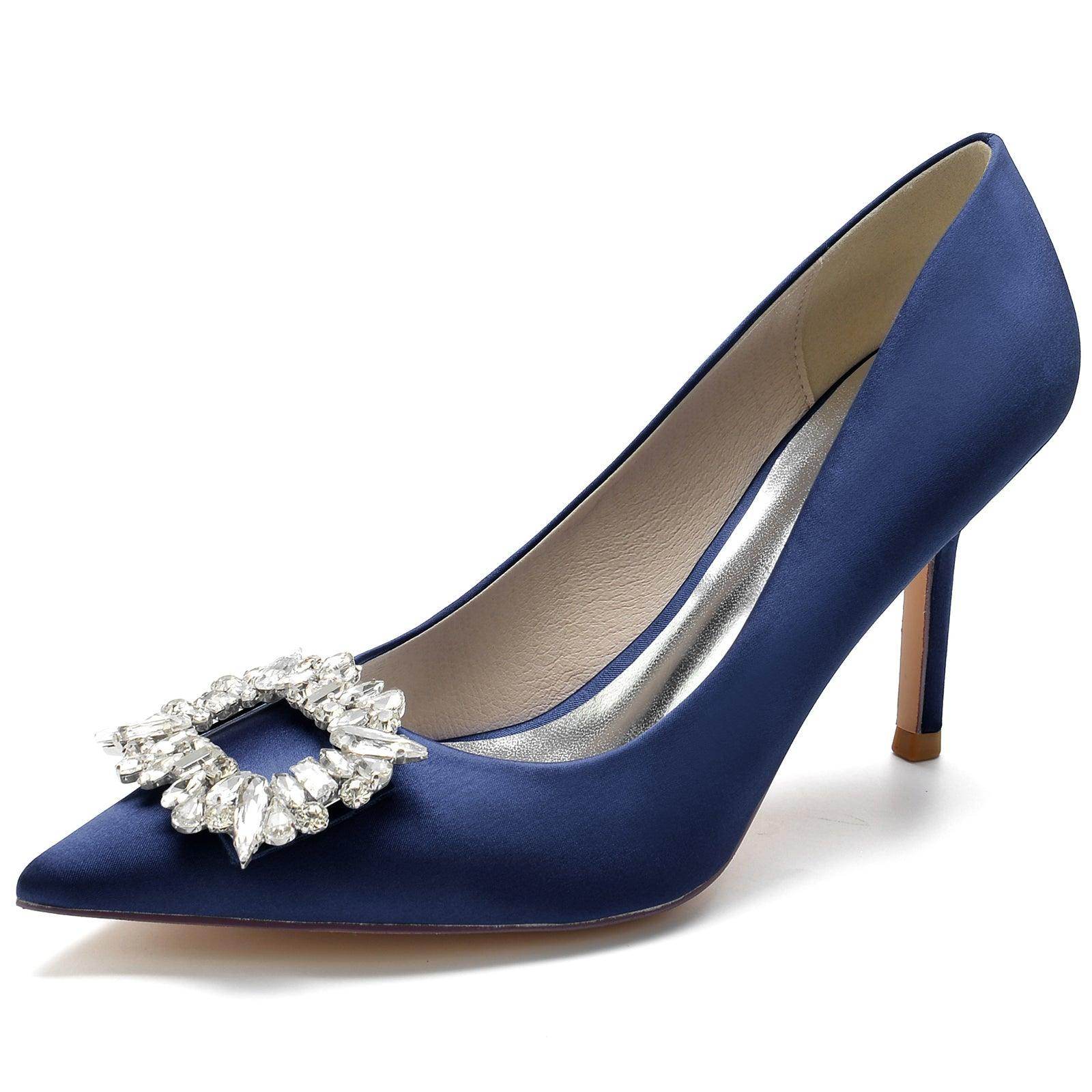 Stiletto Heel 8.5cm Silk-Like Shoes CK0147 - COCOMELODY