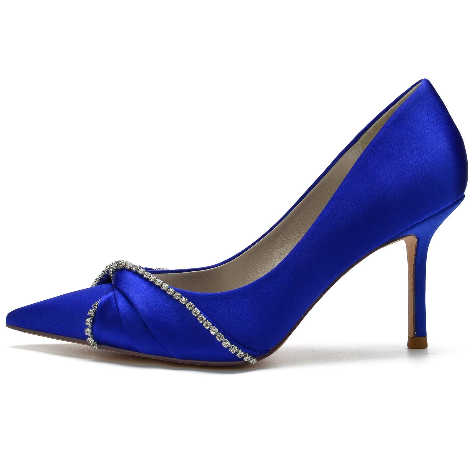 Stiletto Heel 8.5cm Silk-Like Shoes CK0148 - COCOMELODY