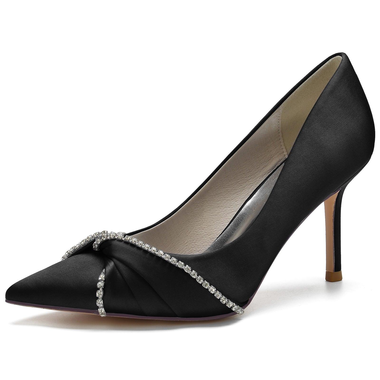 Stiletto Heel 8.5cm Silk-Like Shoes CK0148 - COCOMELODY