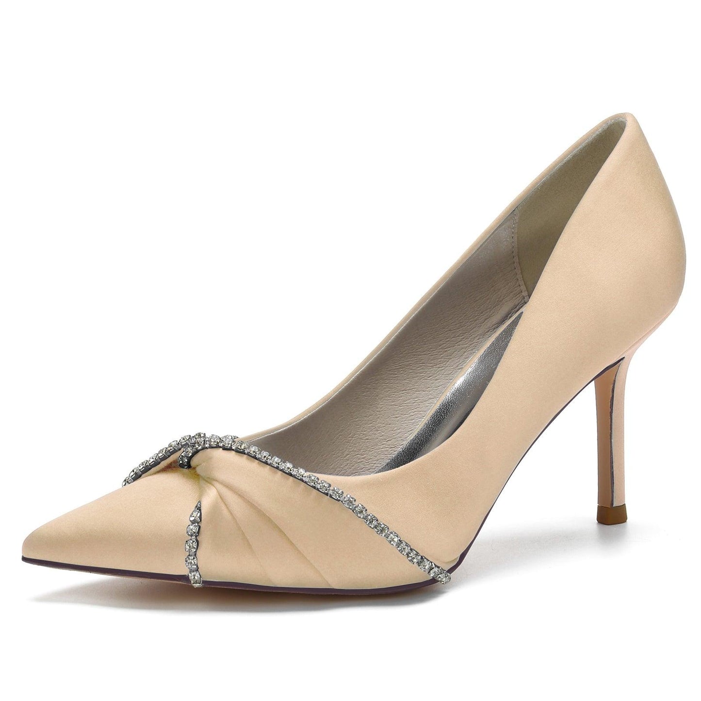 Stiletto Heel 8.5cm Silk-Like Shoes CK0148 - COCOMELODY