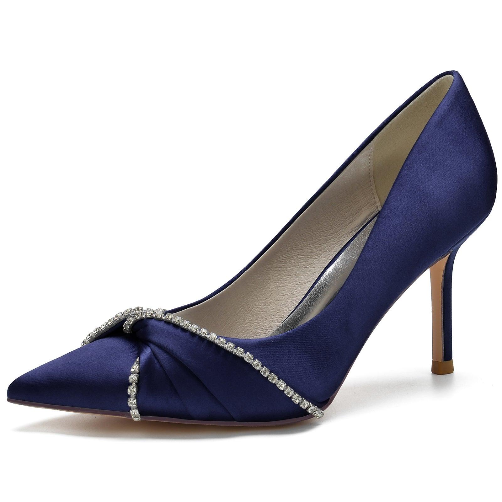 Stiletto Heel 8.5cm Silk-Like Shoes CK0148 - COCOMELODY