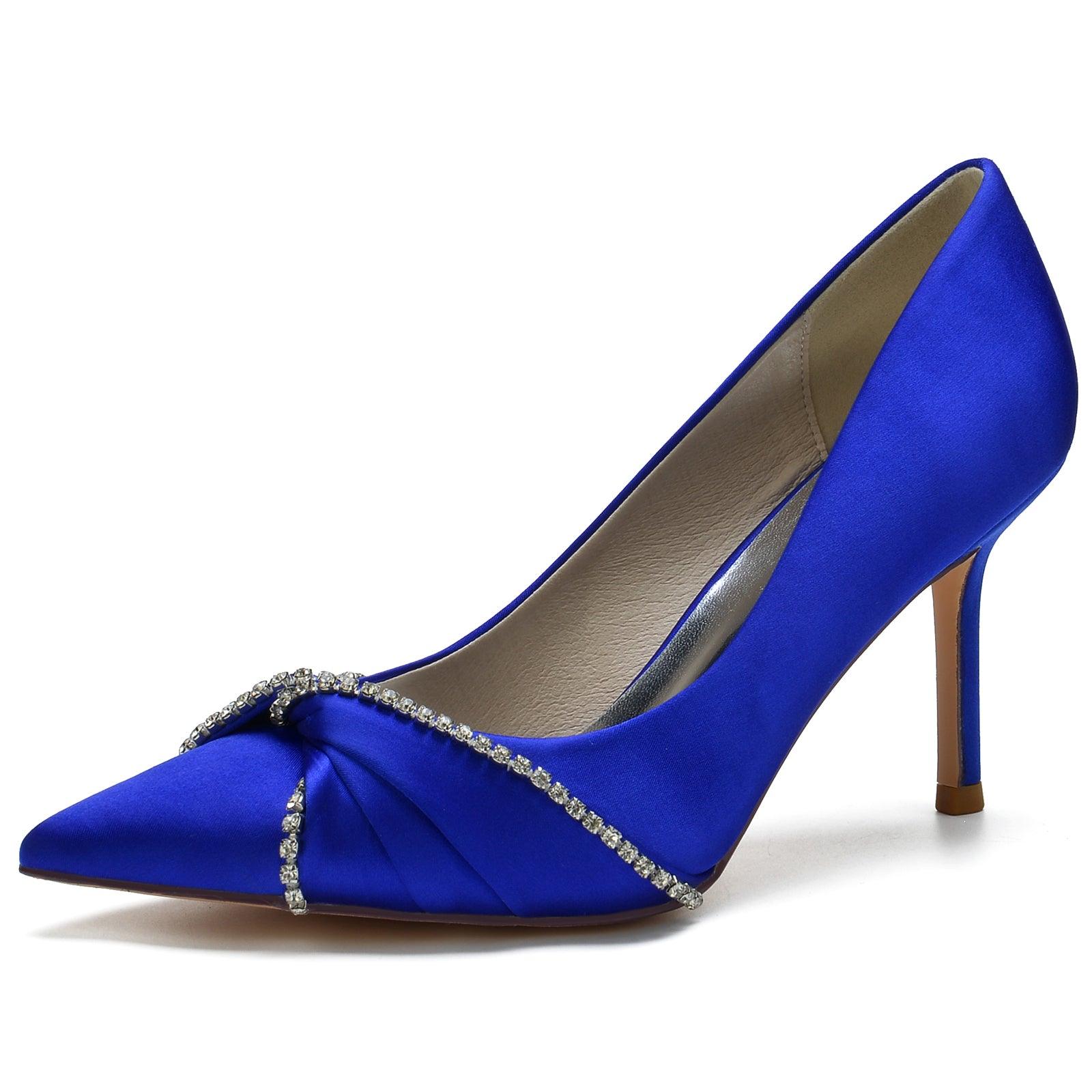 Stiletto Heel 8.5cm Silk-Like Shoes CK0148 - COCOMELODY