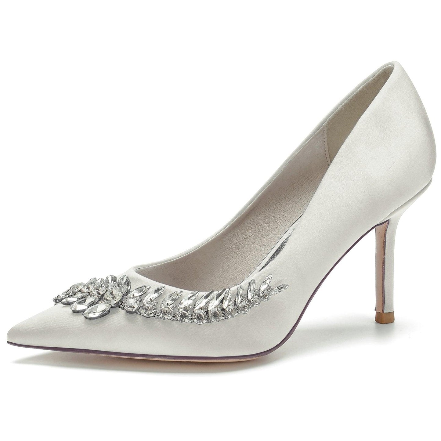 Stiletto Heel 8.5cm Silk-Like Shoes CK0149