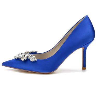 Stiletto Heel 8.5cm Silk-Like Shoes CK0150 - COCOMELODY