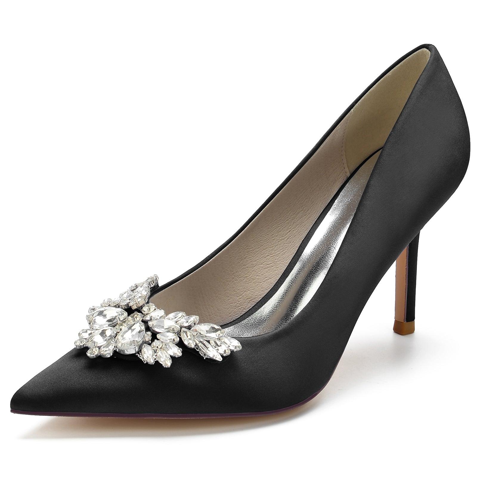 Stiletto Heel 8.5cm Silk-Like Shoes CK0150 - COCOMELODY
