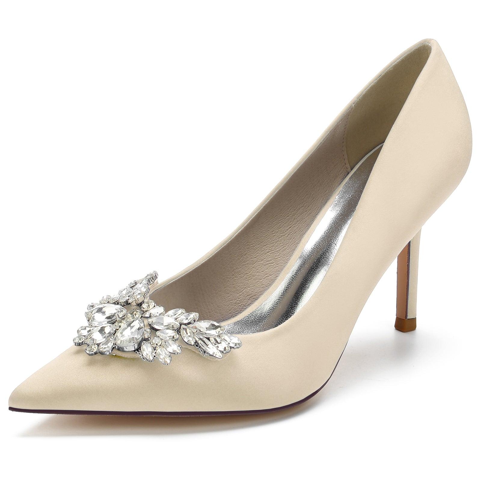 Stiletto Heel 8.5cm Silk-Like Shoes CK0150 - COCOMELODY
