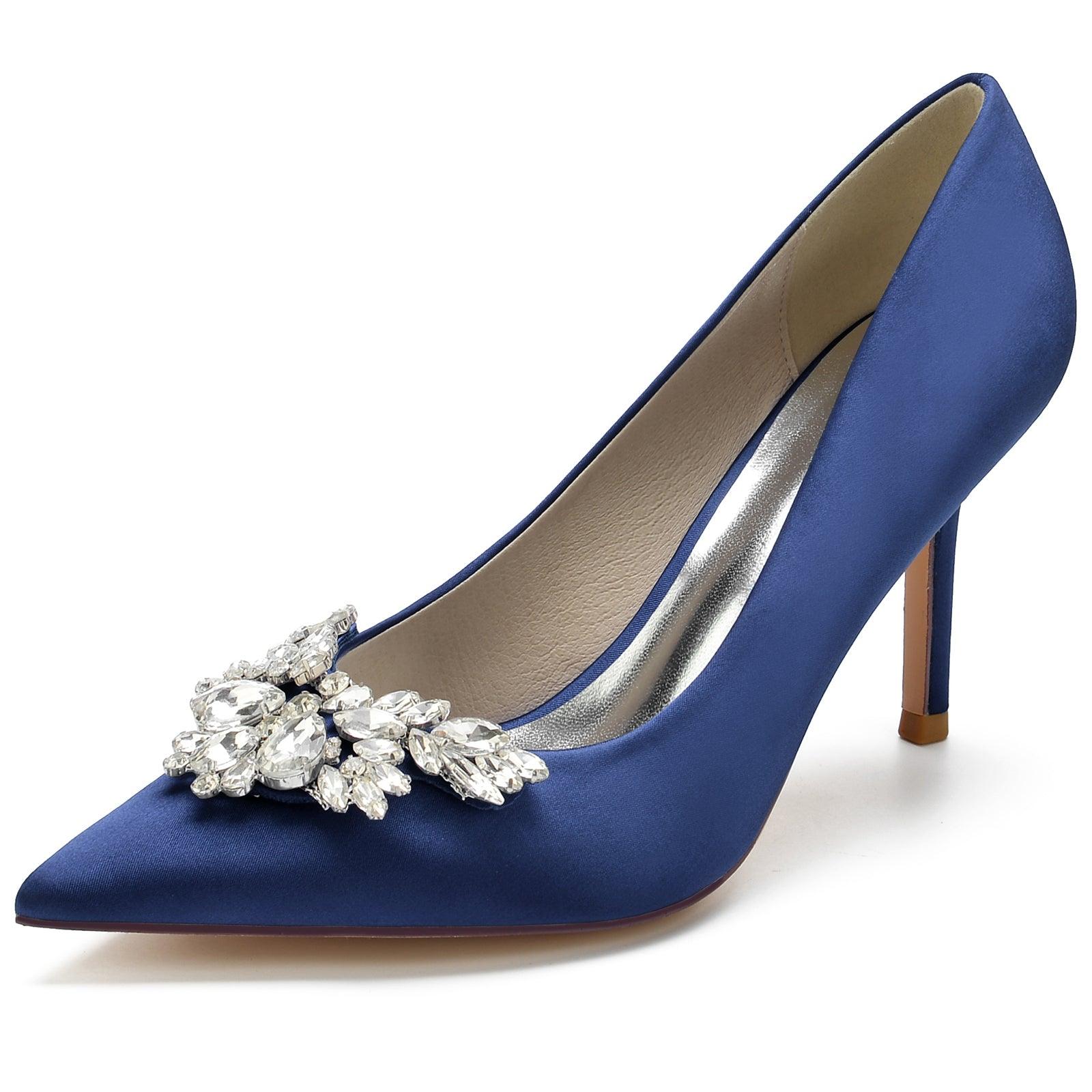 Stiletto Heel 8.5cm Silk-Like Shoes CK0150 - COCOMELODY