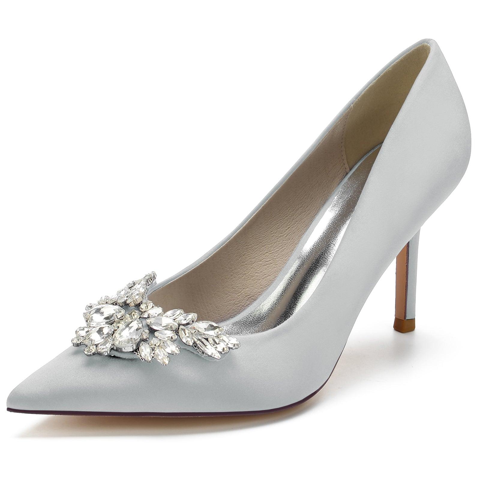 Stiletto Heel 8.5cm Silk-Like Shoes CK0150 - COCOMELODY