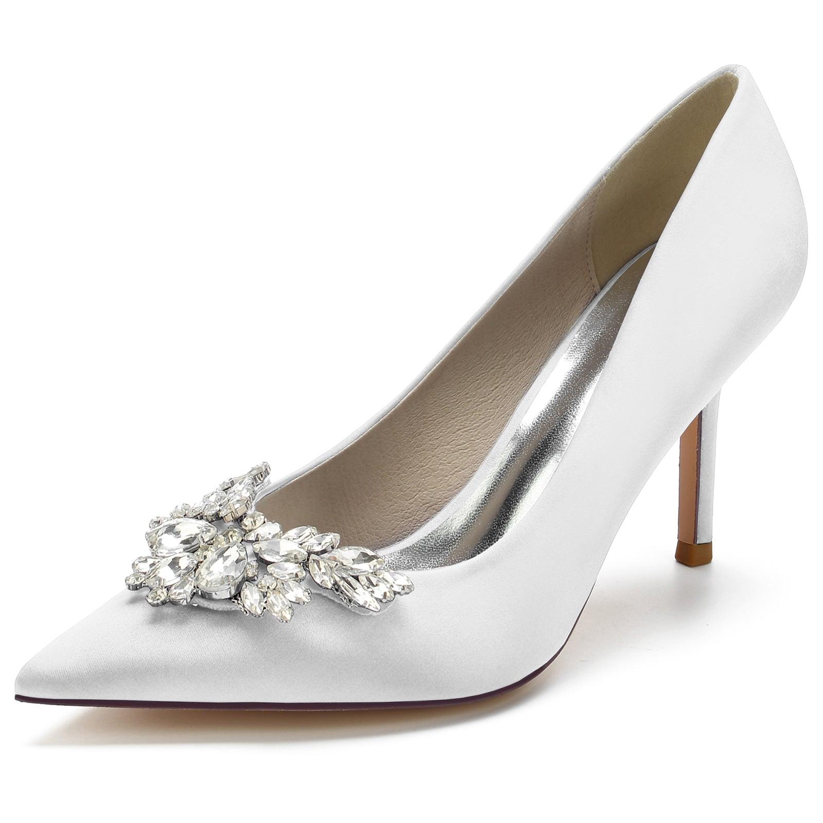 Stiletto Heel 8.5cm Silk-Like Shoes CK0150 - COCOMELODY