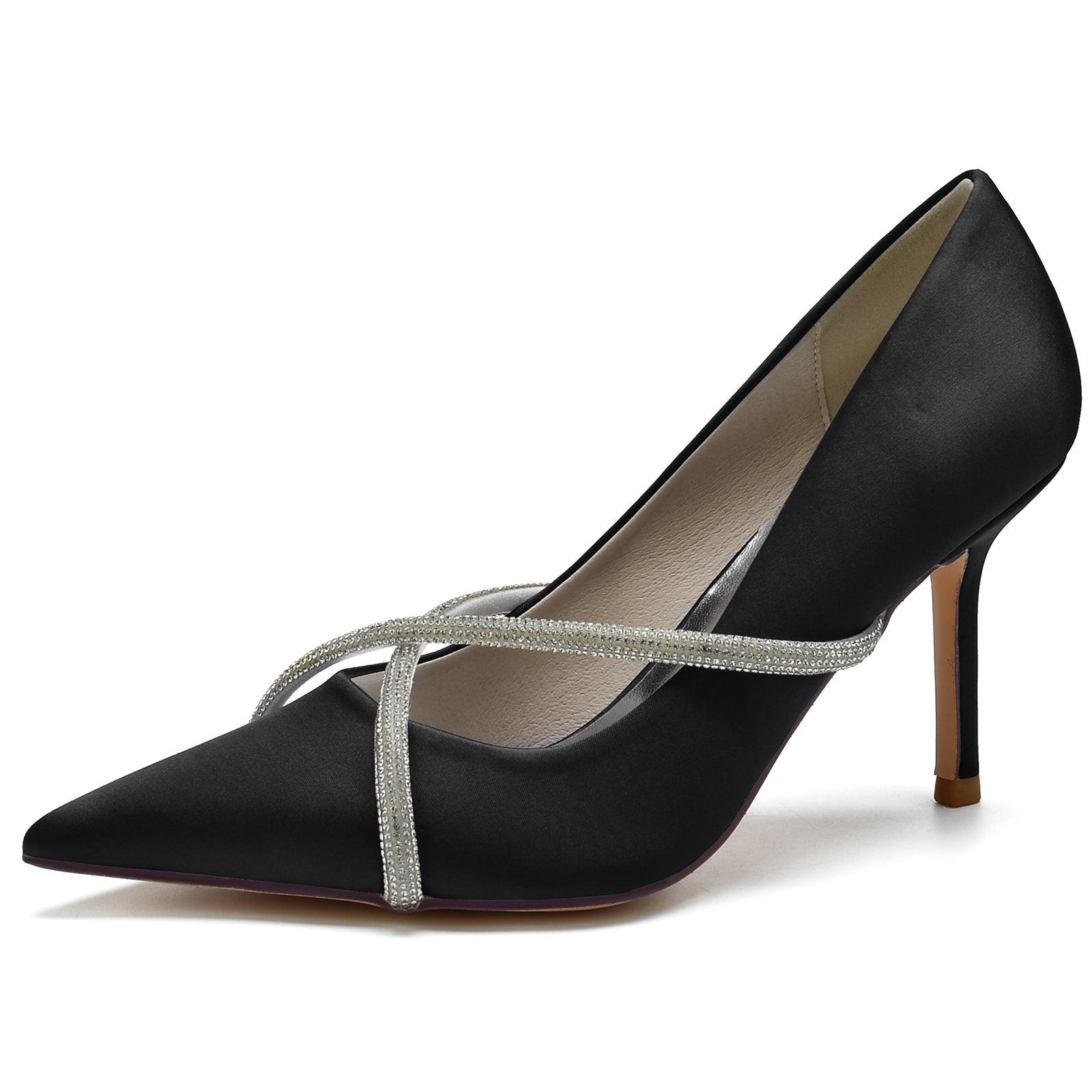 Stiletto Heel 8.5cm Silk-Like Shoes CK0154 - COCOMELODY
