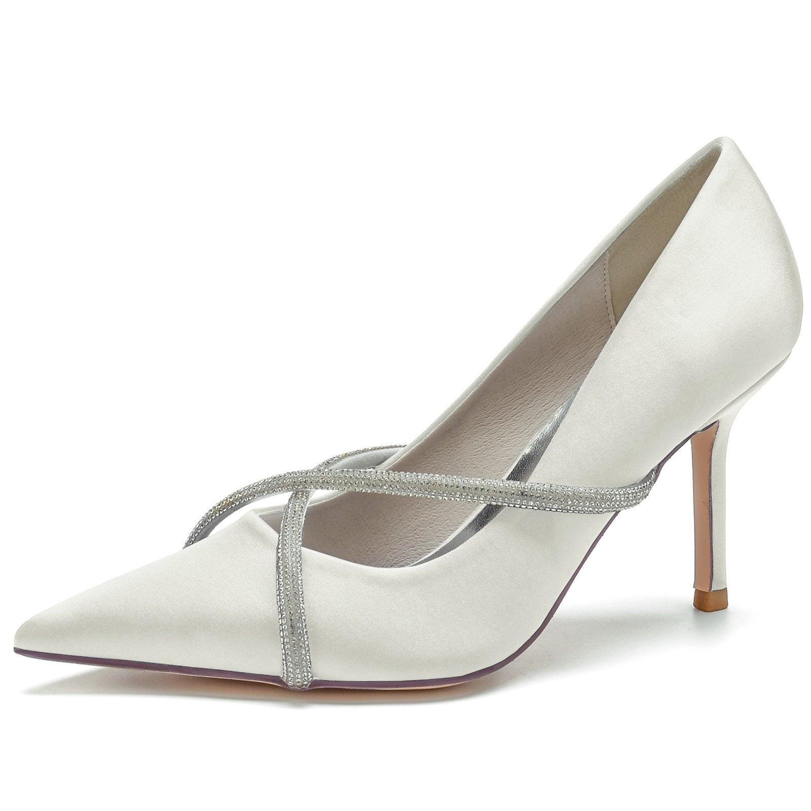 Stiletto Heel 8.5cm Silk-Like Shoes CK0154 - COCOMELODY