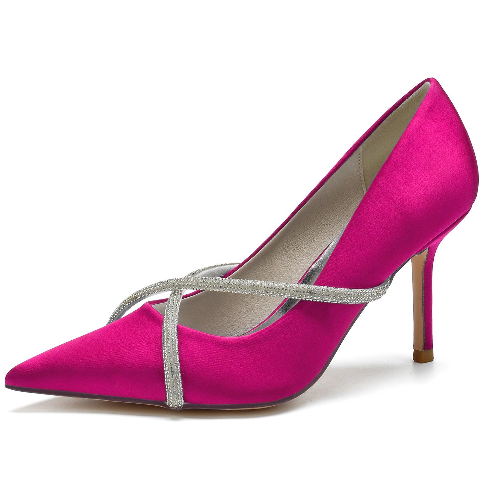 Stiletto Heel 8.5cm Silk-Like Shoes CK0154 - COCOMELODY