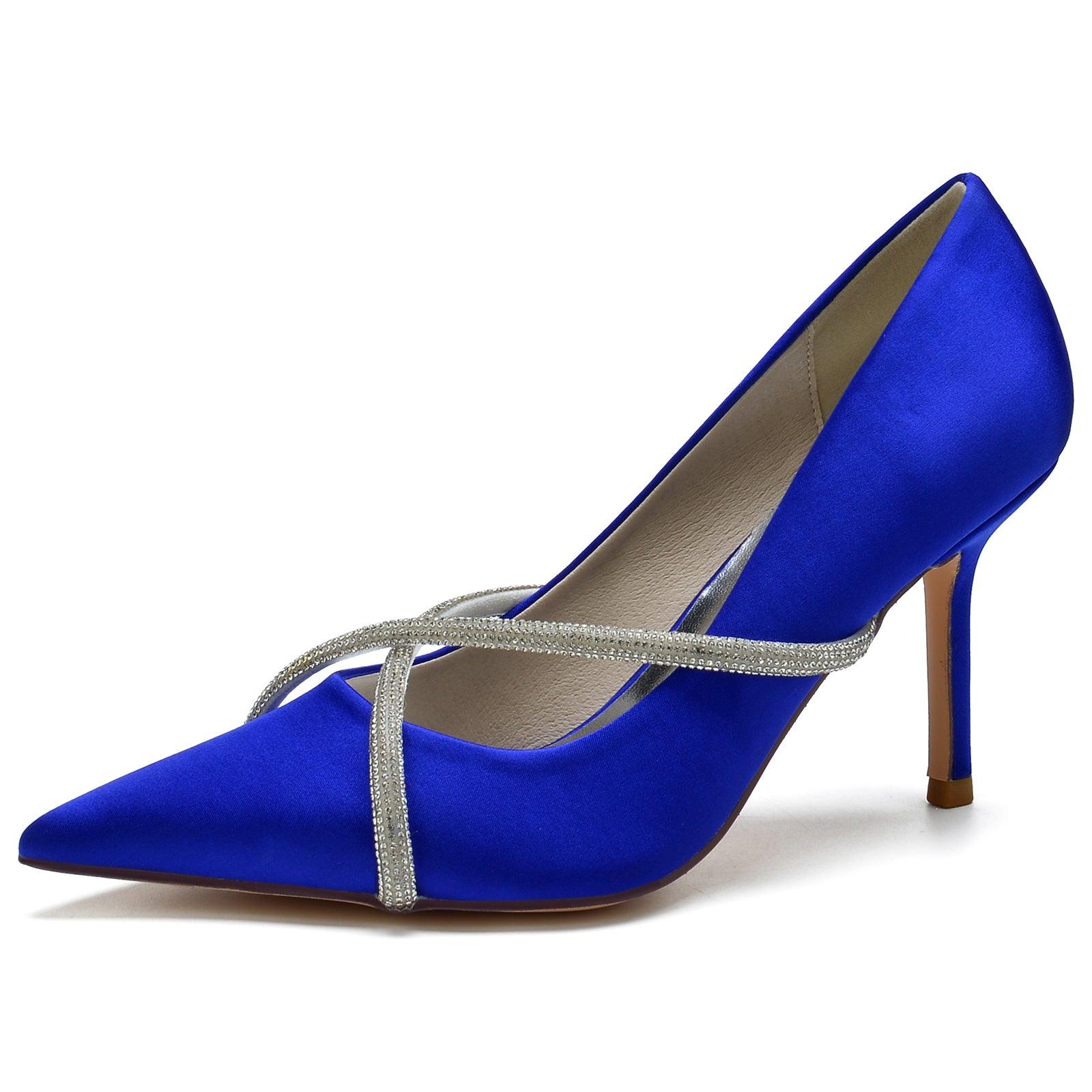 Stiletto Heel 8.5cm Silk-Like Shoes CK0154 - COCOMELODY