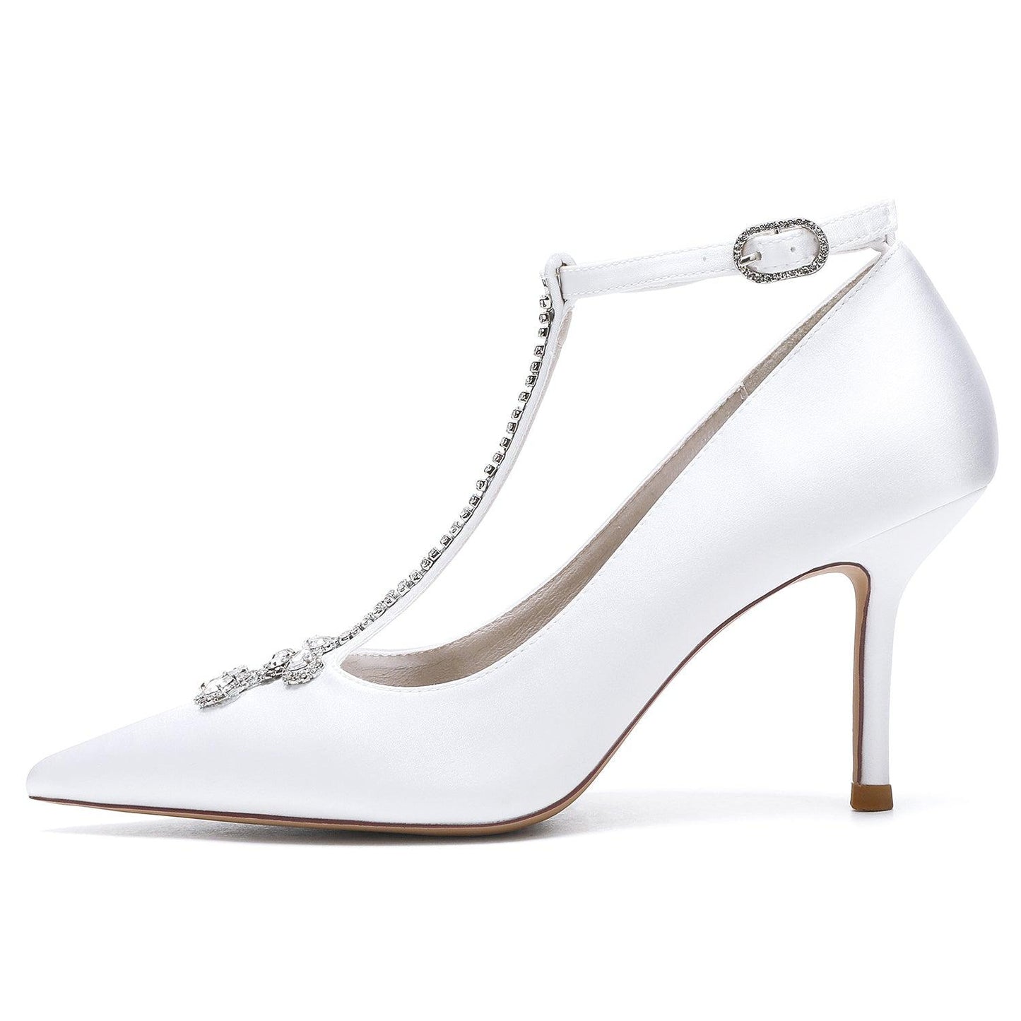 Stiletto Heel 8.5cm Silk-Like Shoes CK0155 - COCOMELODY