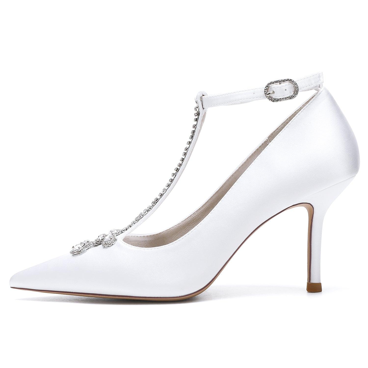 Stiletto Heel 8.5cm Silk-Like Shoes CK0155 - COCOMELODY