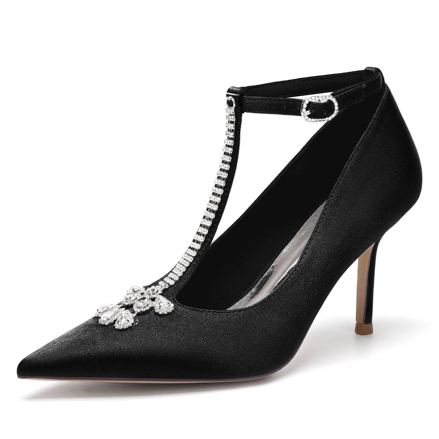 Stiletto Heel 8.5cm Silk-Like Shoes CK0155 - COCOMELODY