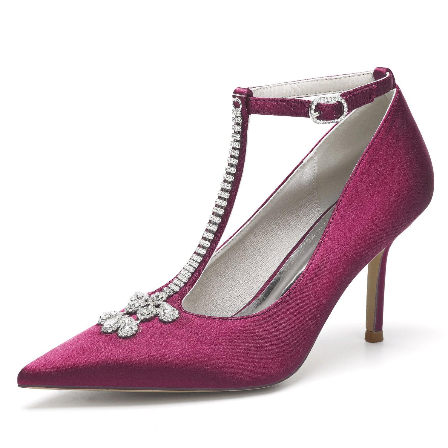 Stiletto Heel 8.5cm Silk-Like Shoes CK0155 - COCOMELODY